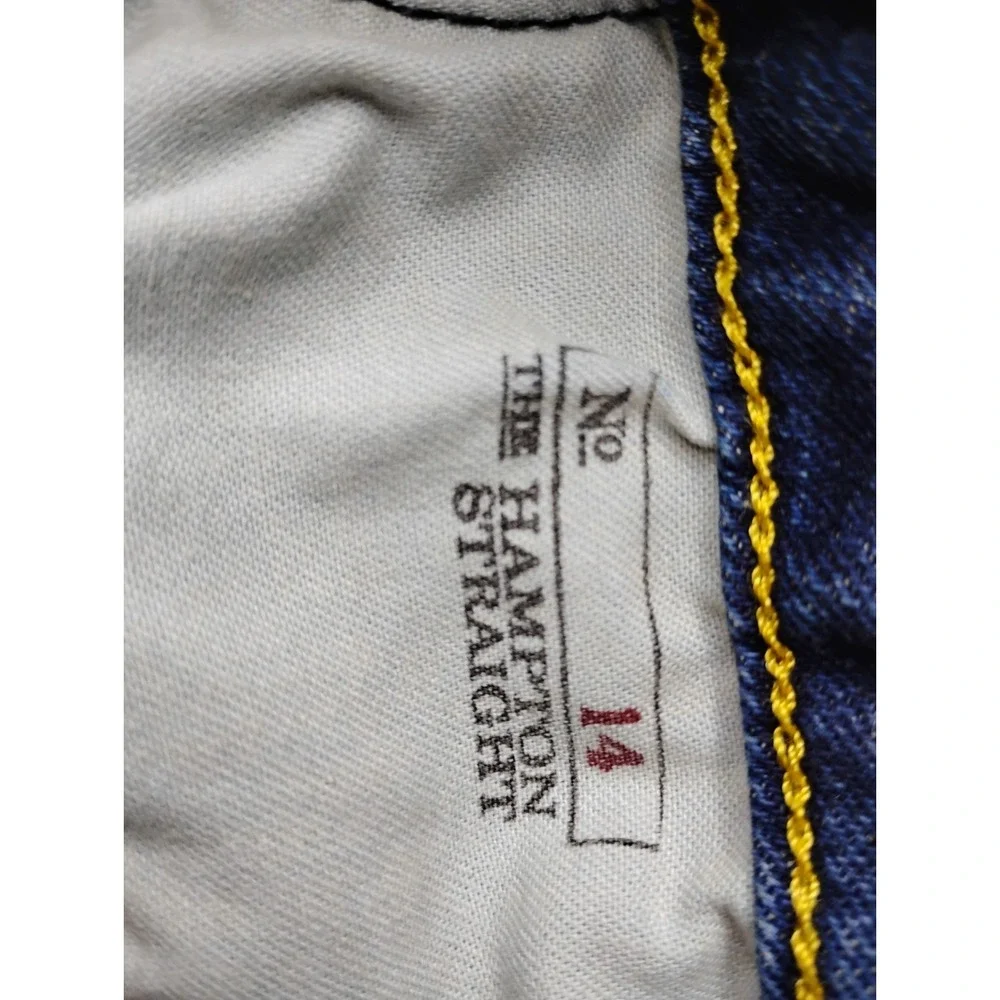 Polo Ralph Lauren Hampton Straight Jeans Boys Size 14 Dark Blue Denim